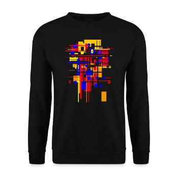 Bauhaus construction site - architecture design - Unisex Sweatshirt - black - Front - Alina (178cm) & Michal (187cm)