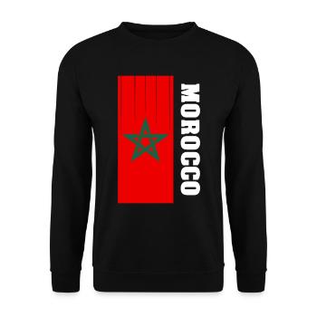 Morocco - Unisex Sweatshirt - black - Front - Alina (178cm) & Michal (187cm)
