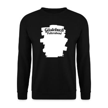 Gästebuch Polterabend - Unisex Pullover - Schwarz - Vorne - Alina (178cm) & Michal (187cm)