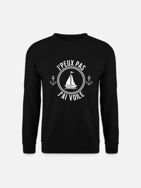j'peux pas j'ai voile cadeau anniversaire humour - Sweat-shirt Unisexe - noir