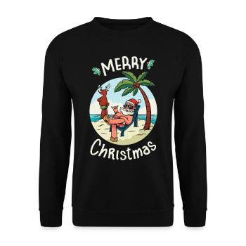 Noël en juillet - Sweat-shirt Unisexe - noir - Devant - Alina (178cm) & Michal (187cm)