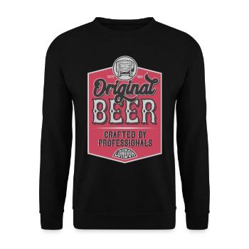Beer - Unisex Sweatshirt - black - Front - Alina (178cm) & Michal (187cm)