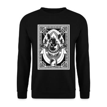 Sphynx - Unisex Pullover - Schwarz - Vorne - Alina (178cm) & Michal (187cm)
