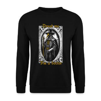 Croyez-moi, je suis médecin - Sweat-shirt Unisexe - noir - Devant - Alina (178cm) & Michal (187cm)