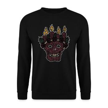 Bright Darkness - Unisex Pullover - Schwarz - Vorne - Alina (178cm) & Michal (187cm)