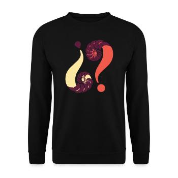 Infinite enigma. 03 Kiribila - Unisex Sweatshirt - black - Front - Alina (178cm) & Michal (187cm)