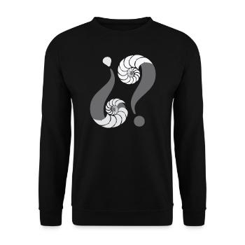 Infinite enigma. 08 Grey - Unisex Sweatshirt - black - Front - Alina (178cm) & Michal (187cm)