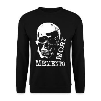 Memento Mori - Sweat-shirt Unisexe - noir - Devant - Alina (178cm) & Michal (187cm)