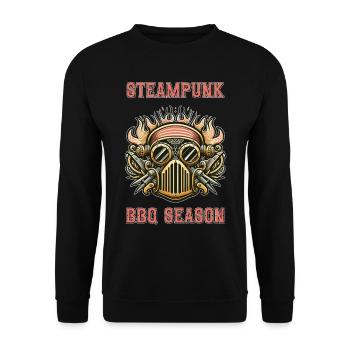 Steampunk BBQ Season 2 - Unisex Sweatshirt - black - Front - Alina (178cm) & Michal (187cm)