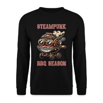 Steampunk BBQ Saison 1 - Sweat-shirt Unisexe - noir - Devant - Alina (178cm) & Michal (187cm)