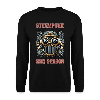 Steampunk BBQ Season 4 - Unisex Sweatshirt - black - Front - Alina (178cm) & Michal (187cm)