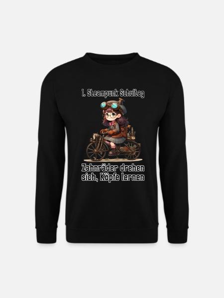 First Steampunk School Day - Unisex Sweatshirt - black