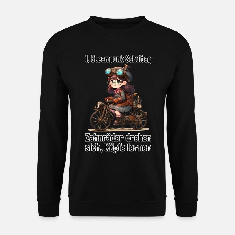First Steampunk School Day - Unisex Sweatshirt - black