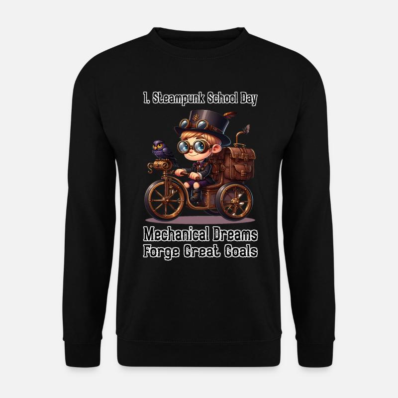 First Steampunk School Day - Unisex Sweatshirt - black