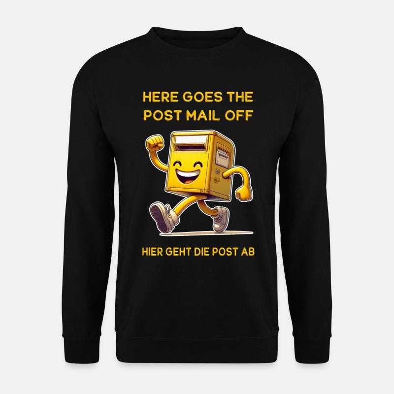 Voici le courrier postal. C’est là que va le courrier - Sweat-shirt Unisexe - noir