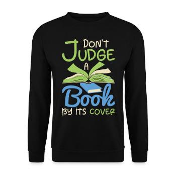 Livre Livres Bibliothèque Lecture Littérature Lire Livres - Sweat-shirt Unisexe - noir - Devant - Alina (178cm) & Michal (187cm)