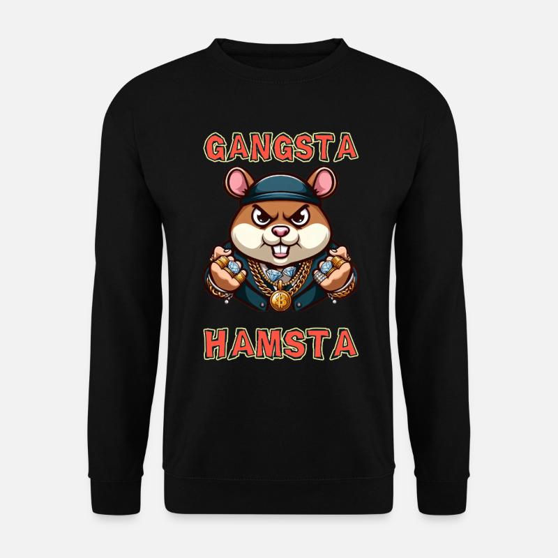 Gangsta Hamsta - Unisex Pullover - Schwarz