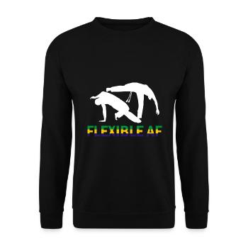 Arts martiaux brésiliens pour instruments de capoeira - Sweat-shirt Unisexe - noir - Devant - Alina (178cm) & Michal (187cm)