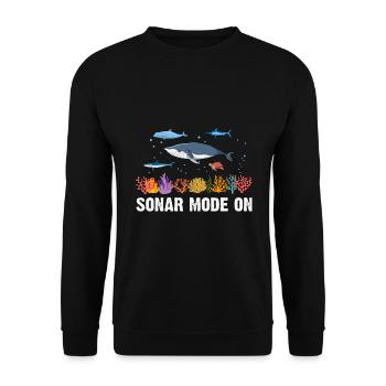 Sonar Boot Meer Meeresbiologe Meeresbiologie - Unisex Pullover - Schwarz - Vorne - Alina (178cm) & Michal (187cm)