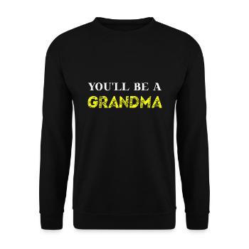 Vous serez une idée cadeau de mamie mamie enceinte - Sweat-shirt Unisexe - noir - Devant - Alina (178cm) & Michal (187cm)