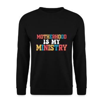 La maternité est mon ministère - Sweat-shirt Unisexe - noir - Devant - Alina (178cm) & Michal (187cm)