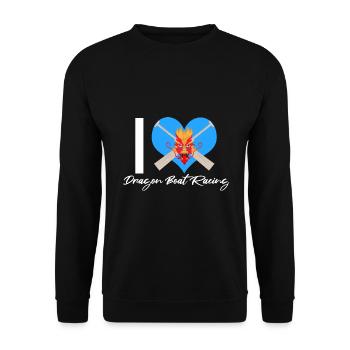 Dragon Boat Paddle pour le Festival de course de bateaux-dragons - Sweat-shirt Unisexe - noir - Devant - Alina (178cm) & Michal (187cm)