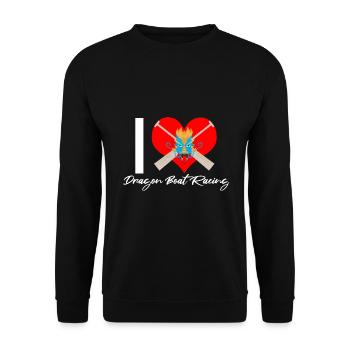Dragon Boat Paddle pour le Festival de course de bateaux-dragons - Sweat-shirt Unisexe - noir - Devant - Alina (178cm) & Michal (187cm)