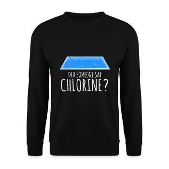 Conceptions de sauveteurs pour les techniciens de piscine - Sweat-shirt Unisexe - noir - Devant - Alina (178cm) & Michal (187cm)