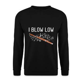 Fagottist für Fagottorchester und Fagottist - Unisex Pullover - Schwarz - Vorne - Alina (178cm) & Michal (187cm)