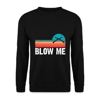 Funny Duck Hunting Design Hunters Hunting Ducks Design - Unisex Sweatshirt - black - Front - Alina (178cm) & Michal (187cm)