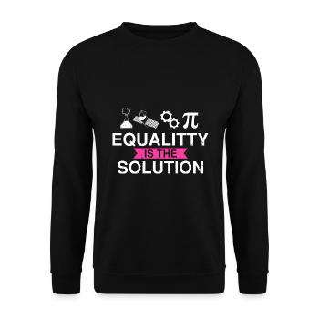 Steminist Science Design for Women Science - Unisex Sweatshirt - black - Front - Alina (178cm) & Michal (187cm)