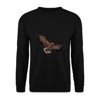 Adler later - Unisex Sweatshirt - black - Front - Alina (178cm) & Michal (187cm)