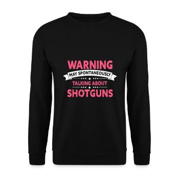 Funny Duck Hunting Design Hunters Hunting Ducks Design - Unisex Sweatshirt - black - Front - Alina (178cm) & Michal (187cm)