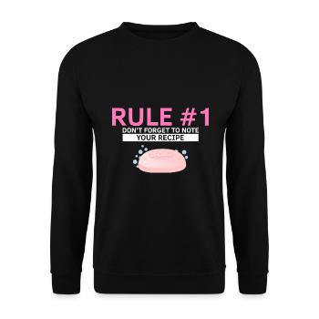 Conception de fabrication de savon pour les conceptions de fabricants de savon - Sweat-shirt Unisexe - noir - Devant - Alina (178cm) & Michal (187cm)
