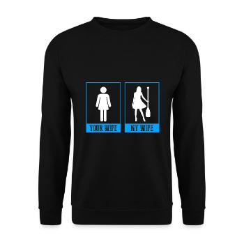 Chinese Boat Race for Dragon Boat Trainers - Unisex Sweatshirt - black - Front - Alina (178cm) & Michal (187cm)
