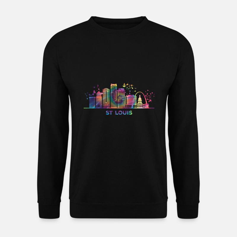 St. Louisian Skyline St. Louis - Unisex Pullover - Schwarz