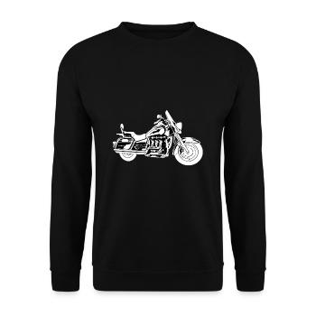 Motorrad Rocket 3 Touring Bike sw - Unisex Pullover - Schwarz - Vorne - Alina (178cm) & Michal (187cm)