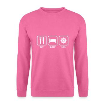 Eat Sleep Segel - Unisex Pullover - Pink - Vorne
