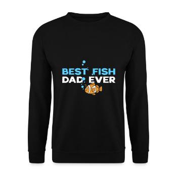 Best Fish Dad Ever Aquarist Fish Keeper - Unisex Sweatshirt - black - Front - Alina (178cm) & Michal (187cm)