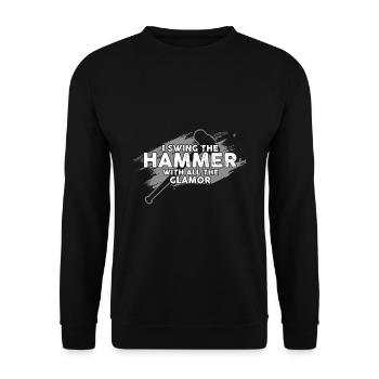 Conception de démolition de maisons et rénovation de maisons - Sweat-shirt Unisexe - noir - Devant - Alina (178cm) & Michal (187cm)