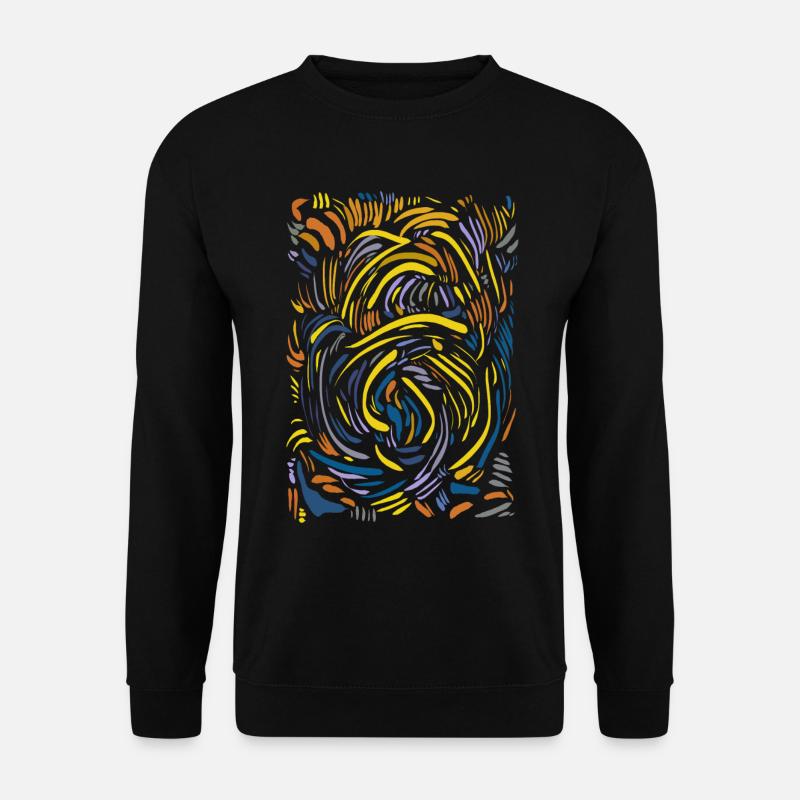 Abstrakt - Unisex Pullover - Schwarz
