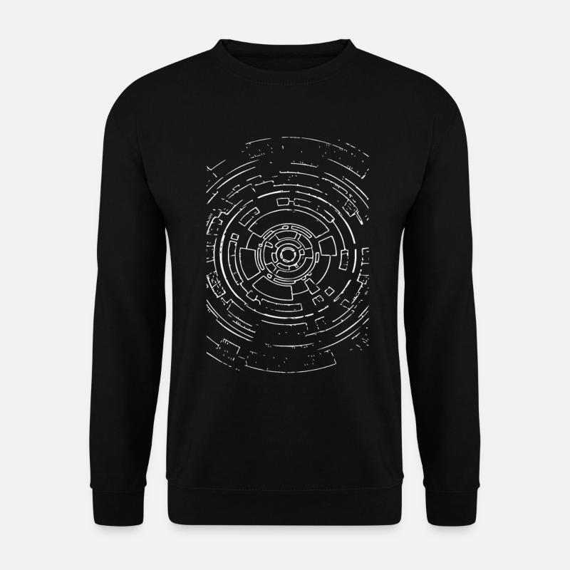 Kernkreis Nano-Tech Muster - Unisex Pullover - Schwarz