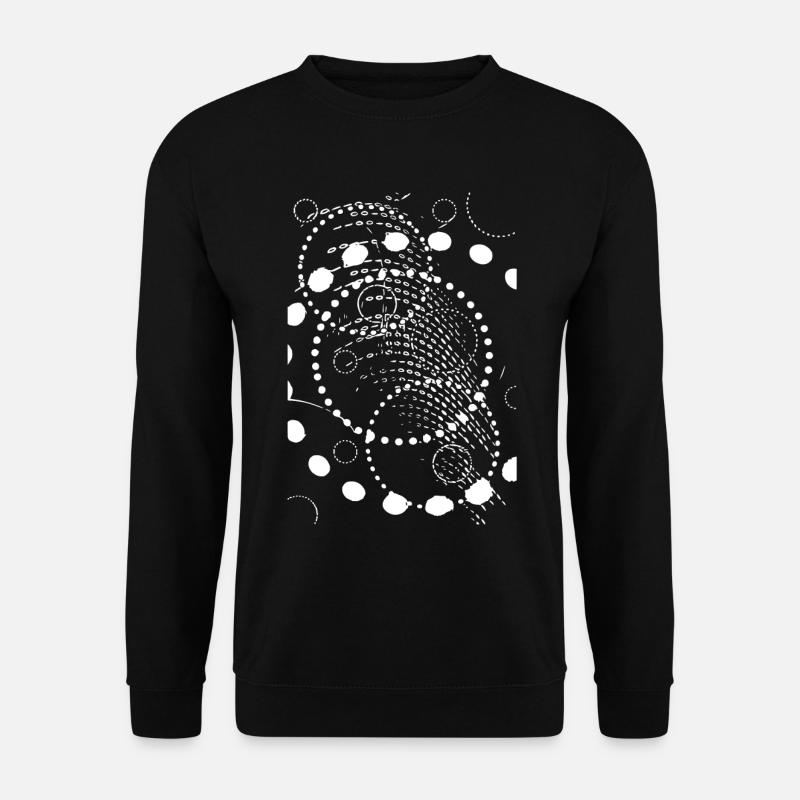 Abstract Clay Spiral - Unisex Sweatshirt - black