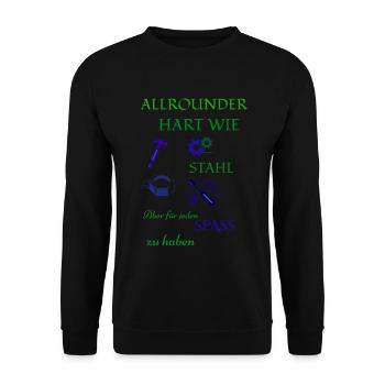 Artisan coffee and beer - Unisex Sweatshirt - black - Front - Alina (178cm) & Michal (187cm)
