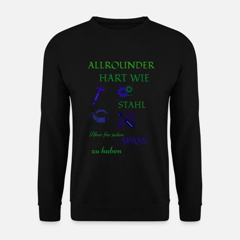 Handwerker Kaffee und Bier - Unisex Pullover - Schwarz