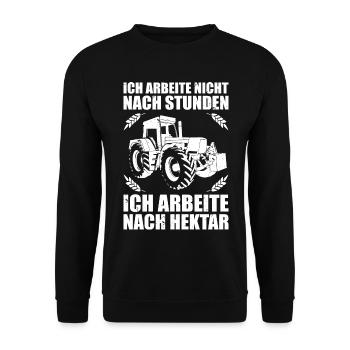 Landwirt - Unisex Pullover - Schwarz - Vorne - Alina (178cm) & Michal (187cm)