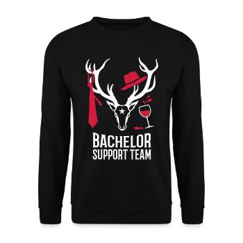 243 Cerfs Gentlemen Bachelor Support Team - Sweat-shirt Unisexe - noir - Devant - Alina (178cm) & Michal (187cm)