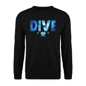 Plongée sous-marine Plongée dans les ombres profondes - Plongée - Sweat-shirt Unisexe - noir - Devant - Alina (178cm) & Michal (187cm)