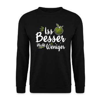 Ernährungsberater Ernährungsberatung Diätassistent - Unisex Pullover - Schwarz - Vorne - Alina (178cm) & Michal (187cm)