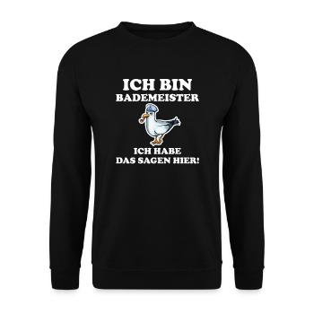 Sauveteur - Sweat-shirt Unisexe - noir - Devant - Alina (178cm) & Michal (187cm)